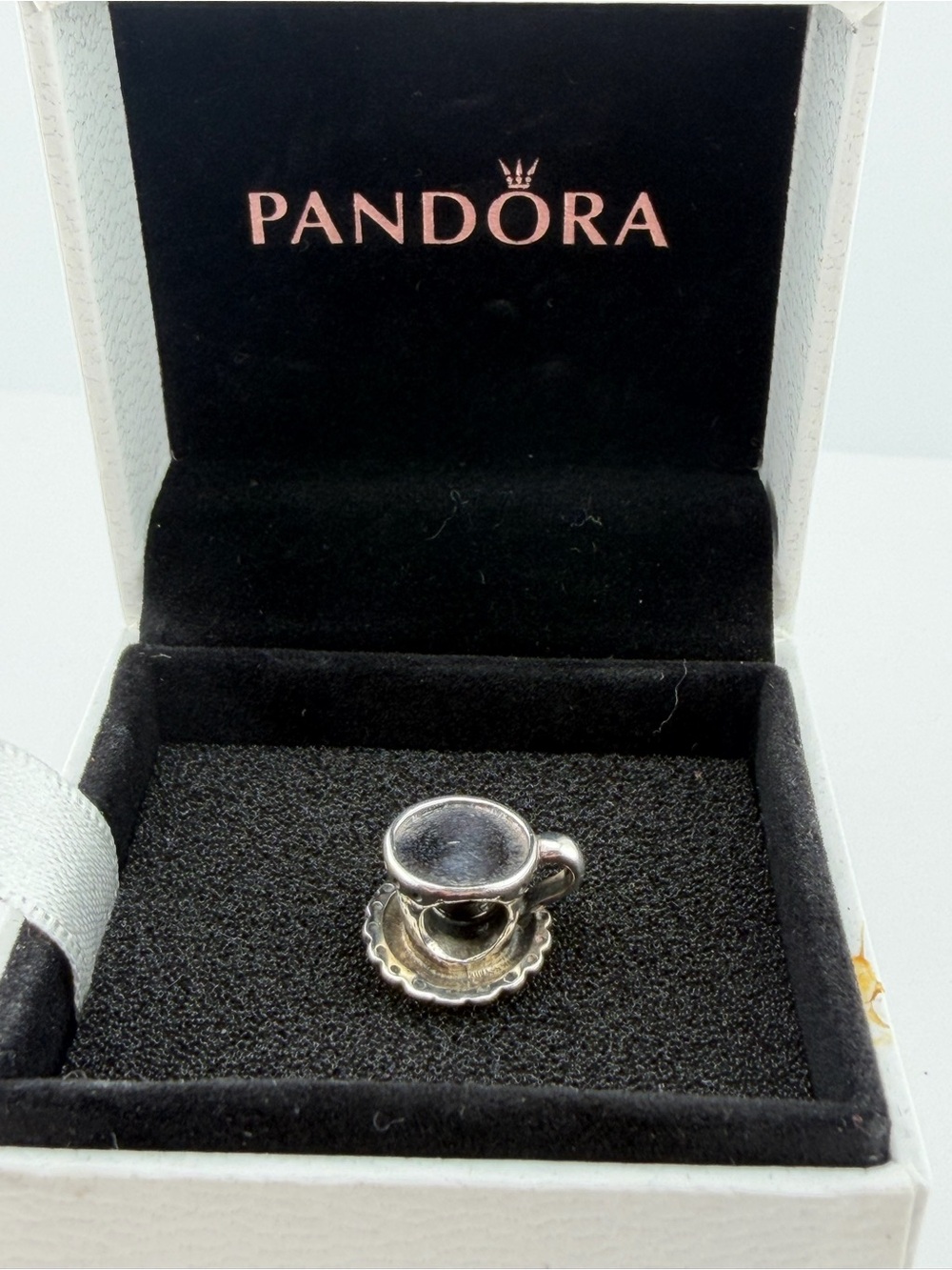 Pandora Sterling Silver Teacup and Saucer Charm